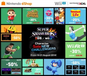 Super Smash Bros Character Sale - New Challengers (UK)