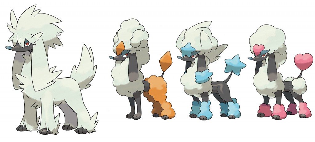 (Ungroomed Furfrou extreme left)