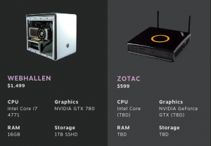 STEAM Machine Webhallen and Zotac