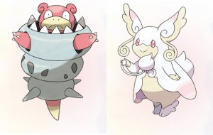 Mega Slowbro and Mega Lopunny